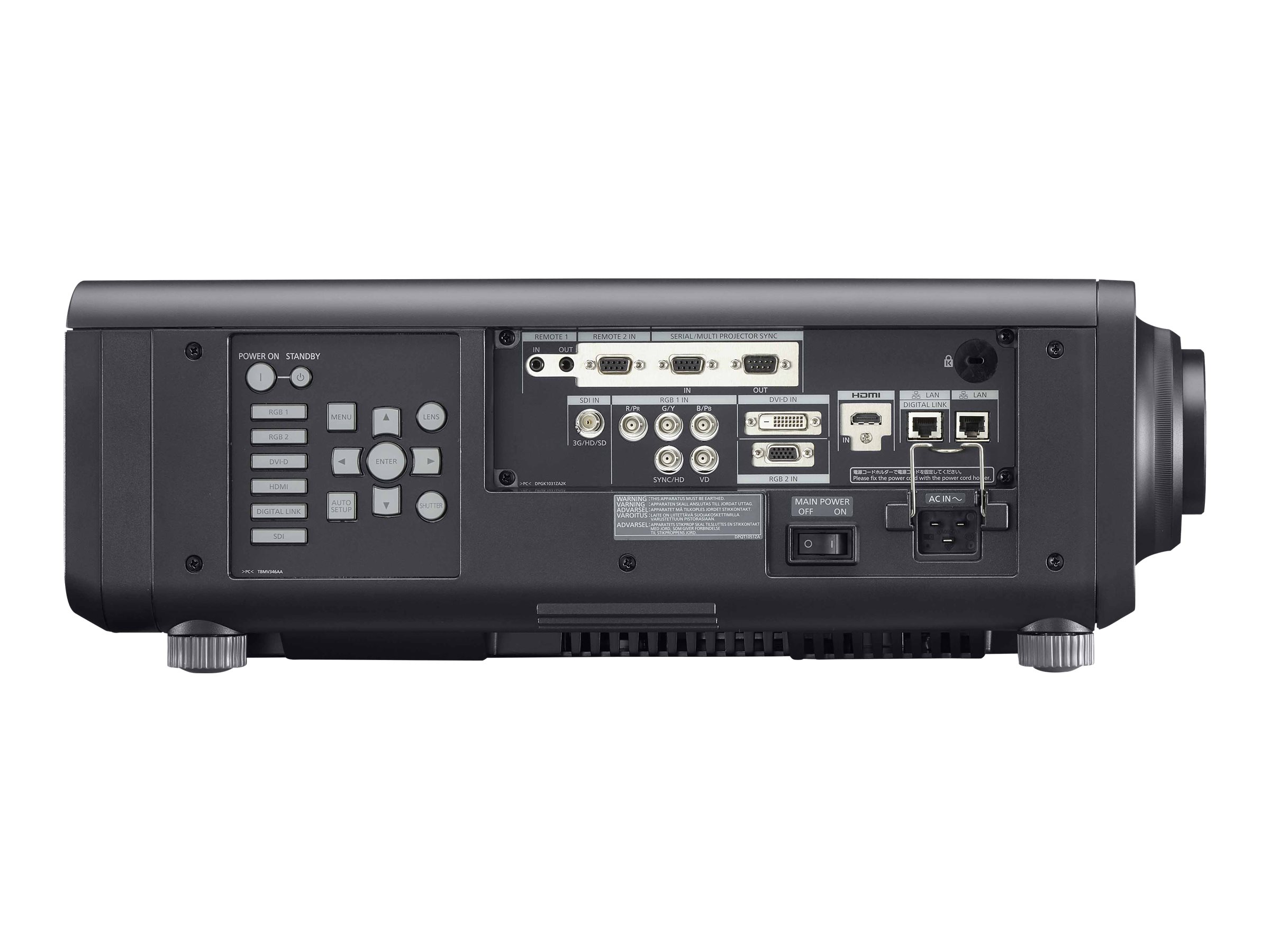 Panasonic PT RW 620 rear